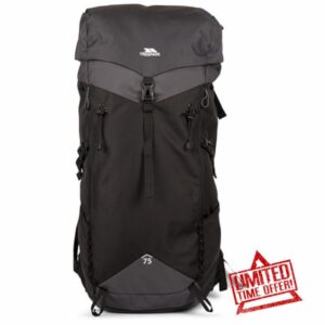 Trespass 75L Hiking Backpack Pass 75 - Drawcord Main Compartment