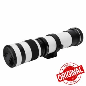 Tbest Telephoto Lens High Camera Lens RF Mount Distant Subjects 420-800mm (White)