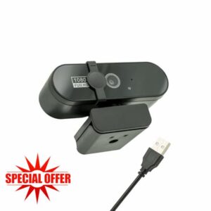 Clearview Webcam Full HD 1080P USB Camera with Microphone 60° Wide Angle Noise Reduction 3M Cable for PC Zoom Team Windows MacOS Linux