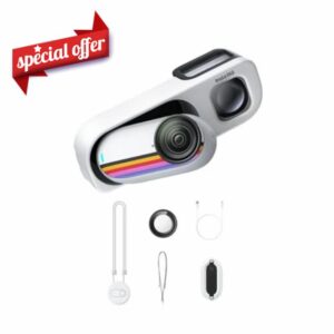 Insta360 GO 3S Retro Bundle Special Edition 64GB White - Small 4K Vlogging Camera