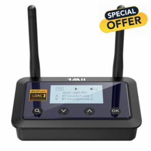 1Mii B03Pro+ Bluetooth 5.3 Transmitter Receiver Certified LDAC for TV Home Stereo