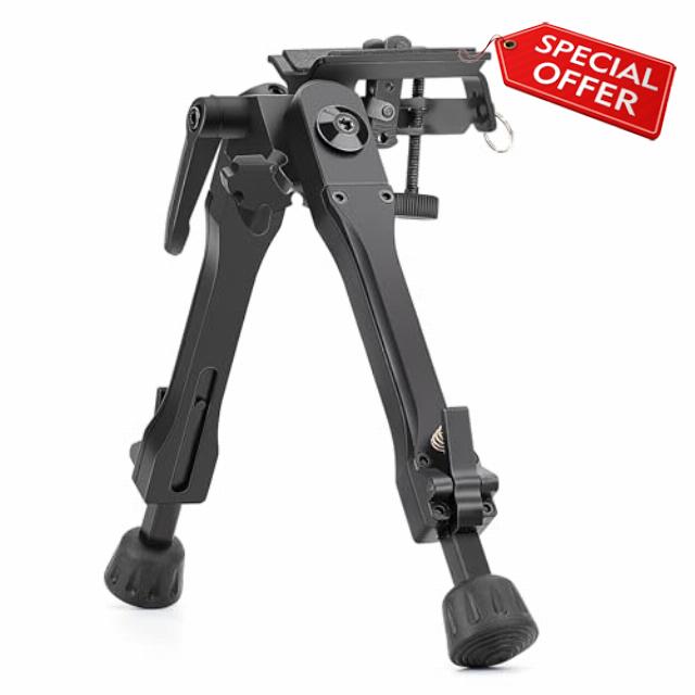 Tiltable Pivot Bipod with 1/4" Screw Adapter