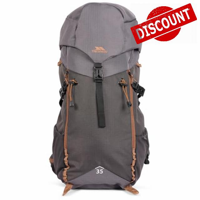 Trespass Hiking Rucksack Pass 35 - Drawcord Compartment