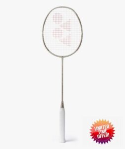 YONEX ARCSABER 7 Play Limited Edition 2026 Strung Badminton Racket Light Beige - Lightweight All-Round Racket with Control