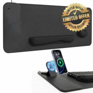 XXL Gaming Mouse Pad with 15W Fast Wireless Charging