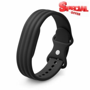 Google Fitbit Air Active Band - Workout-Friendly Silicone Band - Only Compatible with Fitbit Air - Obsidian