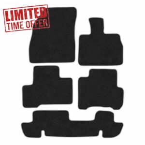Chery Tiggo 8 Petrol (2025+) Car Mats Tailored Fit Carpet Floor Mats Non Slip Grey Trim Full Coverage Compatible Accessory Front Rear Set Anti Slip Granulated Backing Hand-Finished Clips
