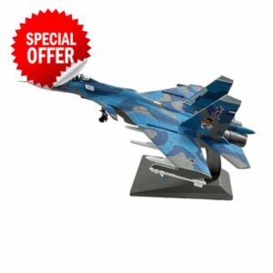 1:100 Scale Diecast Alloy Model SU-33 Fighter for Room Decoratio