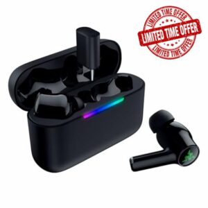 Razer Hammerhead V3 HyperSpeed - Wireless multi-platform gaming earbuds - ANC active noise cancellation - HyperSpeed Wireless & Bluetooth - 40 hour battery life - Water-resistant IPX4 | Black