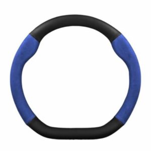 Car Interior Cover Car Steering Wheel Cover For For Focus For Fiesta ST For ST-Line For Kuga For Puma For ST-Line 2017-2023 Steering Wheel Covers(D Leather Blue)