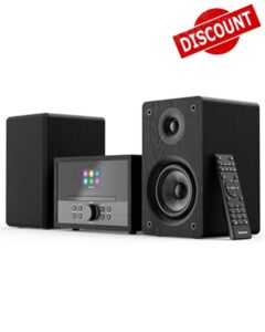 Oakcastle DAB400 HIFI System | CD Player with Speakers | DAB & FM Radio with Bluetooth