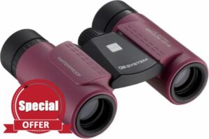 OM SYSTEM 8x21 RC II WP Binoculars Magenta – Compact