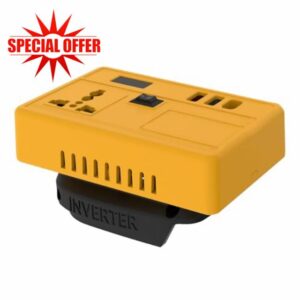 Battery Powered Power Inverter - Portable Power Source Station - Multi-Functional Plug Socket