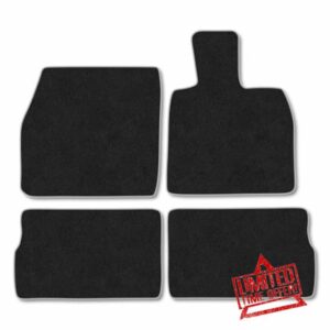 Jaecoo 5 Petrol (2025+) Car Mats Tailored Fit Carpet Floor Mats Non Slip Grey Trim Full Coverage Compatible Accessory Front Rear Set Anti Slip Granulated Backing Hand-Finished Clips