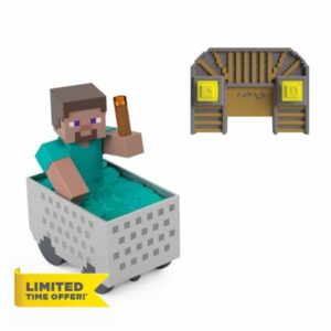 Mattel Minecraft Minecart RC with Steve
