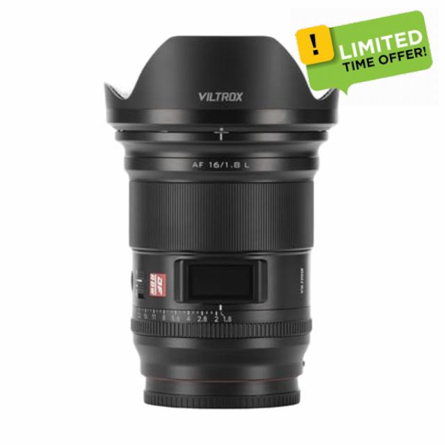 VILTROX AF 16mm F1.8 Camera Lens for L Mount Full Frame Auto Focus Large Aperture Wide Angle Native L-Mount Protocol