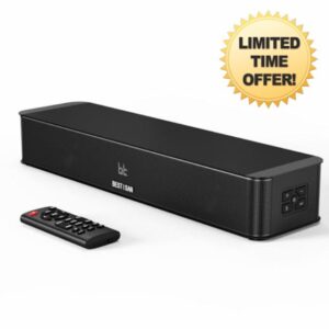 BESTISAN Soundbar For TV With Built-In Subwoofer