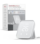 SwitchBot Hub 3 for Home Automation, Matter Bridge Smart Home Hub with IR & Bluetooth Remote, wor...