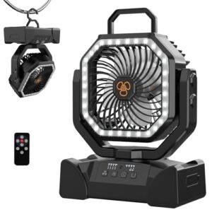 4-Speed Portable Tent Fans for Camping