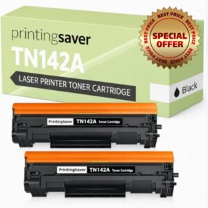 142A Toner Cartridge 2 Pack with Chip Compatible Replacement for HP W1420A W1420X 142A 142X for LaserJet M110w M110 MFP M140w M140 M139w M139 (2 Black)
