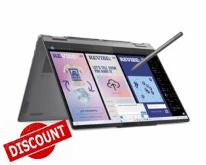 Lenovo Yoga 7i 14" 2‑in‑1 Touchscreen Laptop with Pen | Intel Core Ultra 5‑226V | 16GB RAM | 1TB SSD | Intel Arc 130V Graphics | WUXGA 1920×1200 Display | Windows 11 Home | Luna Grey