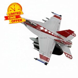 predolo 1/100 Jet Model No Assembly Required Die-Cast Fighter Jet Model Interchangeable Landing Gear Metal Aircraft with Stand