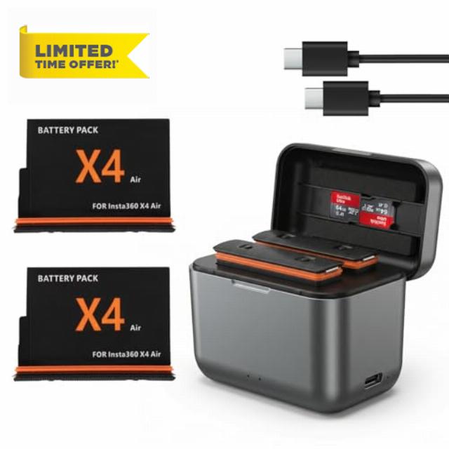 X4 Air Charger and 2 Batteries Set