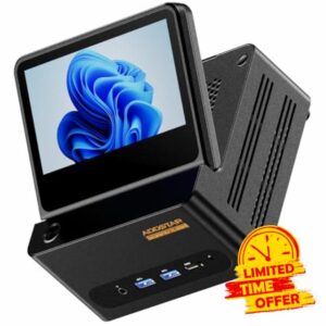 AOOSTAR mini pc GFLIP ryzen 7 pro 8845HS(5.1GHz AI Processor) 24G DDR5 1T SSD gaming computer