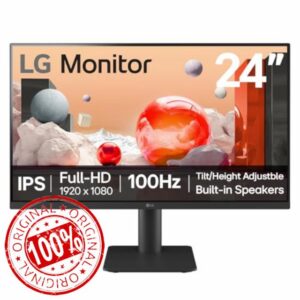 LG Monitor 24MS550-B 24 inch FHD IPS 100Hz 5ms Desktop & Office Display with built-in speakers | Height & Tilt adjustment Reader Mode & Flicker Safe