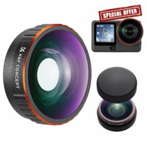 K&F CONCEPT Screw On Wide Angle Lens Compatible with DJI Osmo Action 6 Only