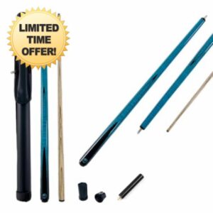 Cuephoria 2pc Flame Maple Snooker Pool Cue 8.5mm Tip With Case Se
