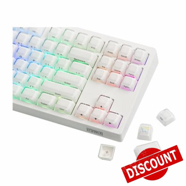 EPOMAKER Lusterfly Jelly Keycaps Set - 123 Keys Double-Shot Laser Engraved
