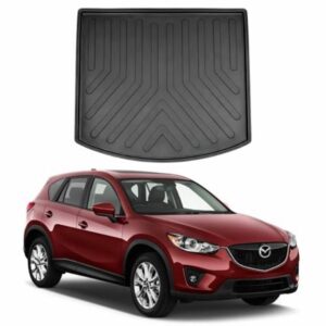 Heavy-Duty Rubber Boot Liner for MAZDA CX-5 2012–2017 – Waterproof Non-Slip Boot Protector with Raised Edges – Compatible with MAZDA CX-5 2012–2017