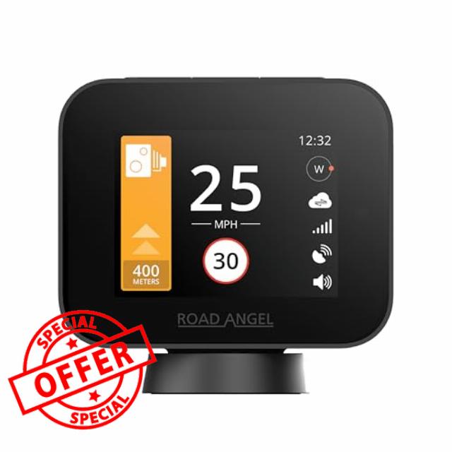 Road Angel Pure Sync Speed Camera Detectors for Cars UK - Road Angel Speed Camera Detector - Subscription Required for Use
