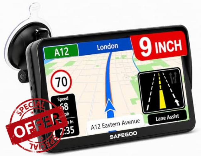 9 Inch Truck Sat Nav for HGV & Lorry Drivers