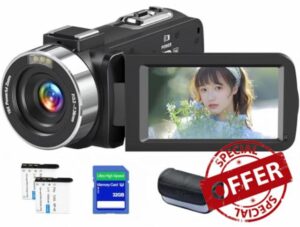 80MP 4K Video Camera Camcorder IR Night Vision Vlogging Camera