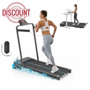 GEOTECH Heavy-Duty Walking Pad Treadmill with 20% Auto Incline