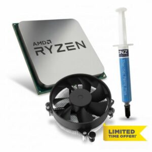 IONZ AMD Ryzen 5 5500 CPU Bundle (OEM Tray) | 6-Core AM4 Processor 4.2GHz Max Boost + AM4 4-Pin Air Cooler + 2G High Performance Heatsink Thermal Paste