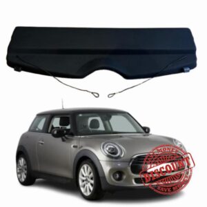 Mini Hatch F56 3 Door Only 2013-2025 Compatible Car Parcel Shelf | Sturdy Boot Cover with Cord for Extra Storage | Space Saving Car Accessories | Black | TCC Parcel Shelf Direc