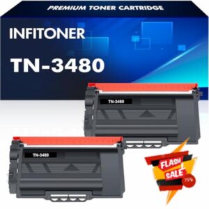 TN3480 HL-L5100DN Toner Cartridge for Brother TN3480 TN-3480 Toner Cartridge for HL-L5100DN MFC-L5750DW MFC-L5700DW HL-L5200DW HL-L6400DW DCP-L5500DN MFC-L6800DW Printer Toner (Black