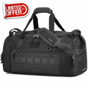 Sports Gym Bag for Men 45L Travel Duffel Bag with Shoe & Laptop Compartment Medium Sports Holdall Duffle Bag for Fitness Training Workout Weekend
