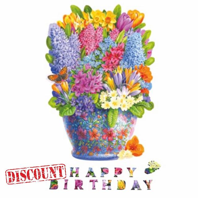Wentworth Happy Birthday Bouquet Wooden Puzzle - 250 Pieces Adult Jigsaw Puzzle