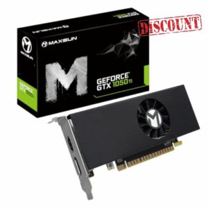 maxsun GEFORCE GTX 1050 Ti 4GB GDDR5 128 Bit Video Gaming Graphics Card for Gaming PC Mini Small Form Factor SSF Slim Low Profile Design GPU