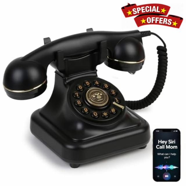 Bluetooth Retro Phone with Voice Assistant