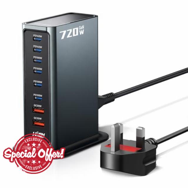 Rocoren 720W USB C Charger Block