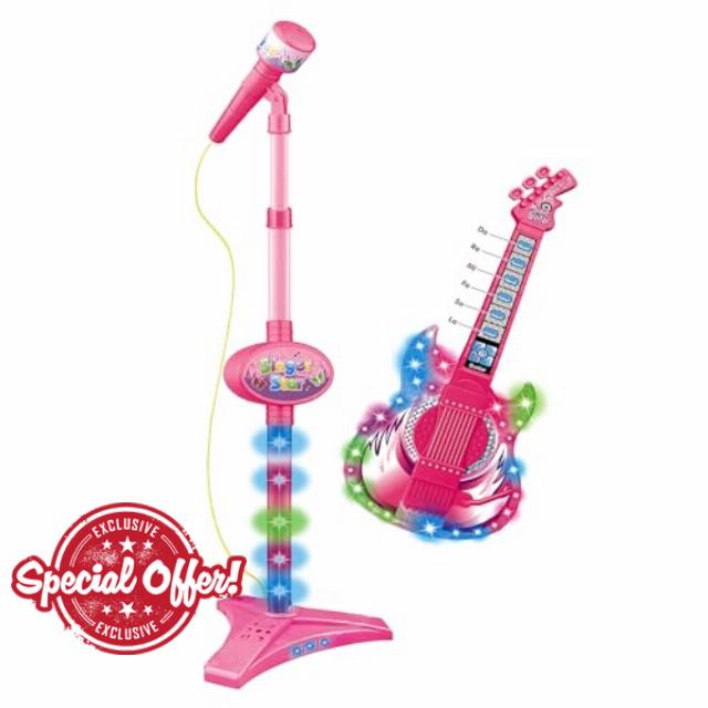 Guitar and Microphone Set for Kids: Interactive Musical Toy