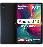 Advertisement for Fusion5 Android tablets highlighting performance and visual capabilities with powerful processors.