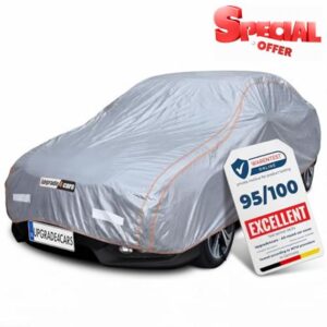 Upgrade4cars Outdoor Car Cover Full Garage Waterproof | All Weather Complete Protection Universal | Car - XXL (213 x 79 x 47 inches)