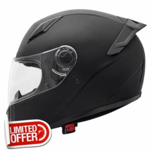 Zorax ZOR-817 Matt Black XXL (63-64cm) Full Face Motorcycle Helmet Road Legal ECE 2206
