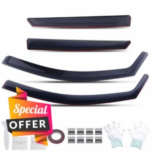 maXpeedingrods Front Rear Wind Deflectors for Peugeot 3008 MK2 5-Door 2017-2023 Wind Visors Rain Guards